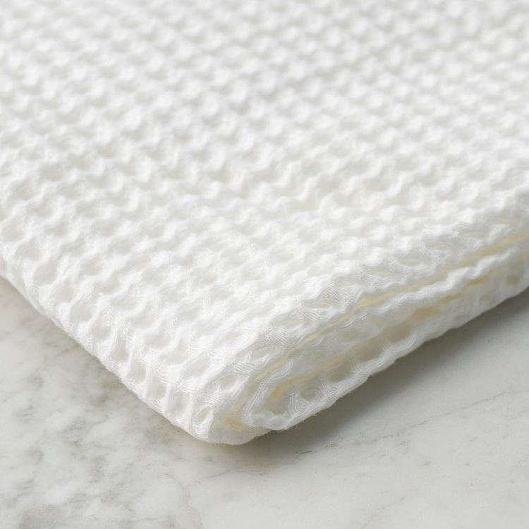 Белое вафельное банное полотенце Модал 76x142 см Modal Waffle Bath Towel White 76x142 cm