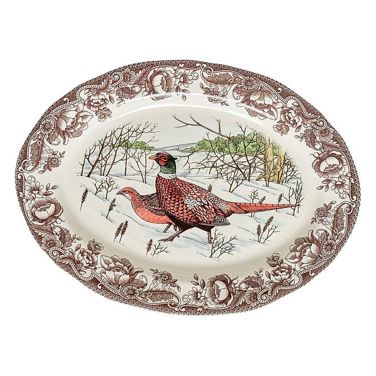 Овальная сервировочная тарелка Волшебная роща, L Haydon Grove Oval Serving Plate Large