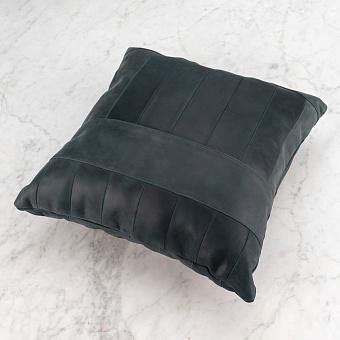 Декоративная подушка Navy Cushion натуральная кожа Navy