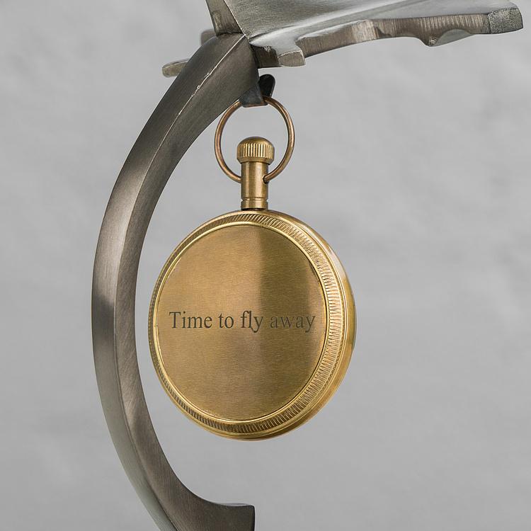 Настольные часы Время летит Time Flies Clock On Stand
