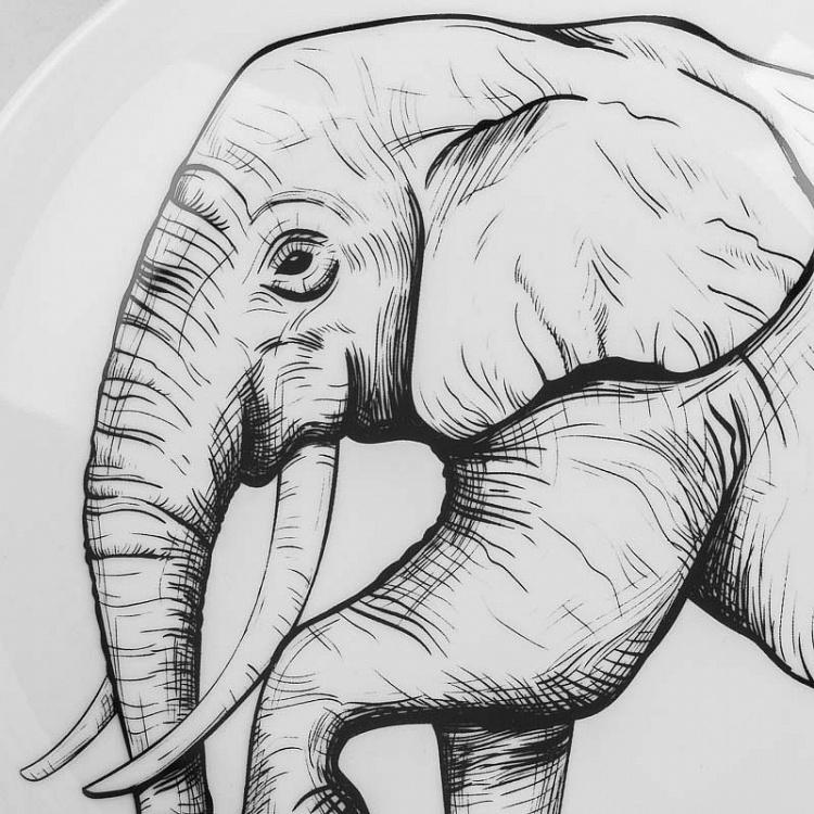 Глубокая тарелка Слон Elephant Deep Plate