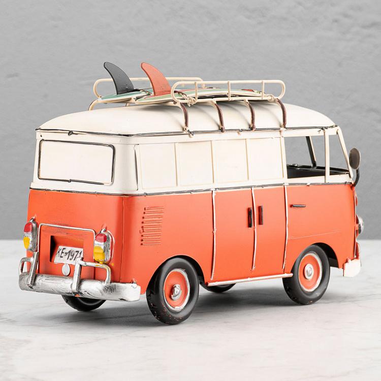 Фигурка Красно-белый минивэн Toy Combi Van Red And White