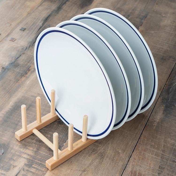 Бамбуковая подставка для тарелок Bamboo Plate Stand