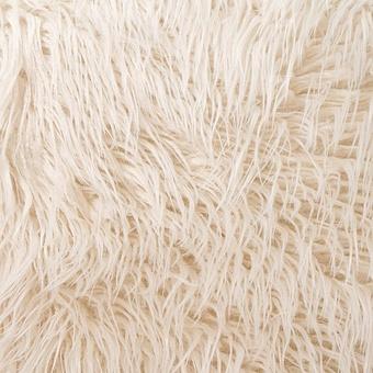 Пуфик Alaska Square Pouf Small искусственный мех Mongolia Cream - ракурс 4