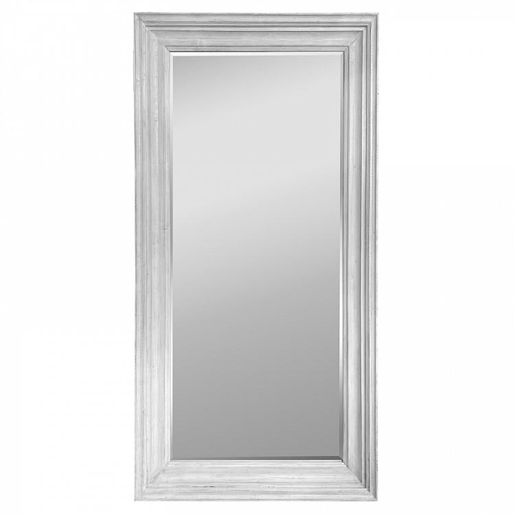 Высокое большое зеркало с белой рамой Классика Classic Mirror White