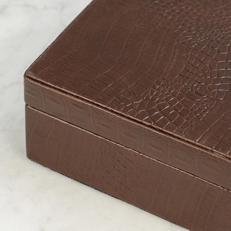 Кожаная шкатулка Бонд, L Bond Leather Box Large