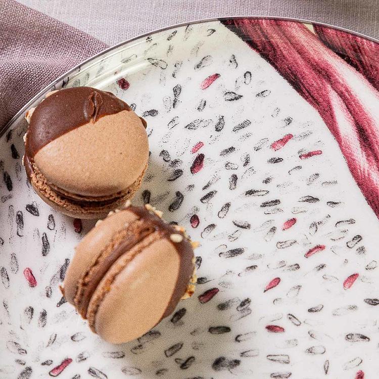 Жёлтая десертная тарелка с дрэгон фрут Экзо Exo Dessert Plate Dragon Fruit Yellow