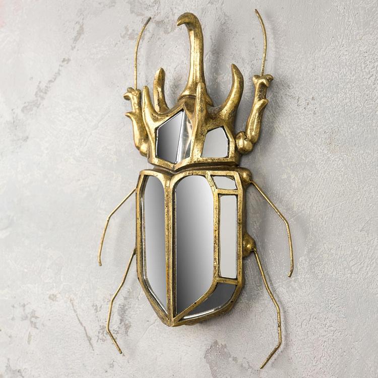 Rhinoceros Beetle Wall Deco With Mirrors