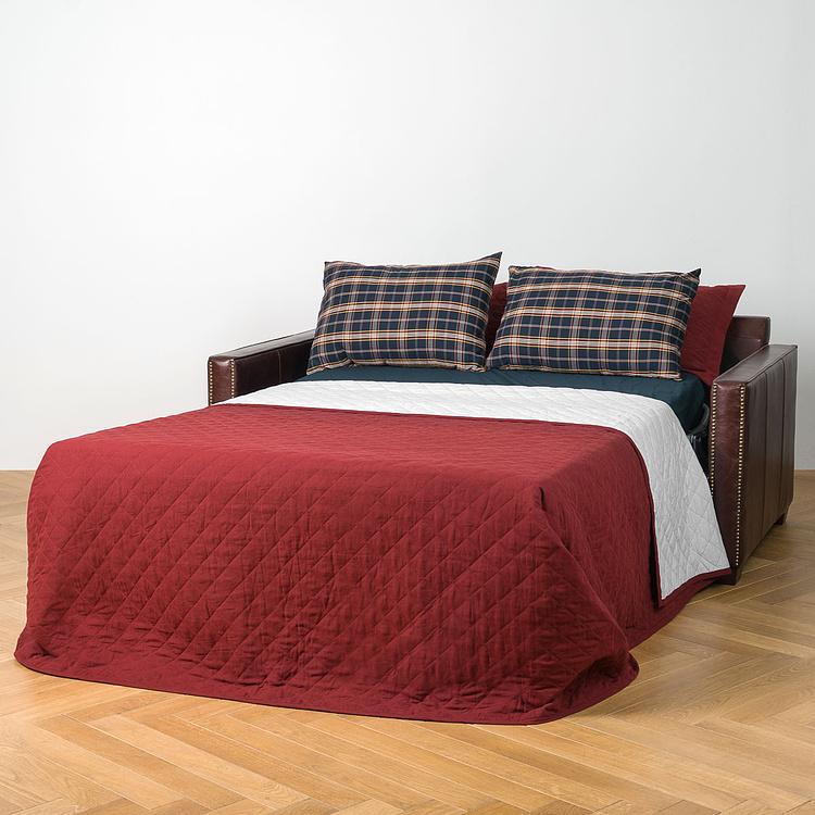 Раскладной двухместный кожаный диван-кровать Виконт Уильям Люкс Viscount William 2 Sleeper Lux Leather