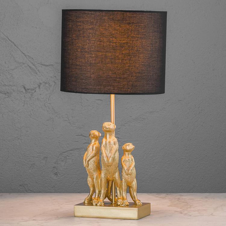 Table Lamp Golden Meerkats