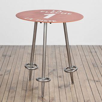 Metal Table Red Run La Fleche 1