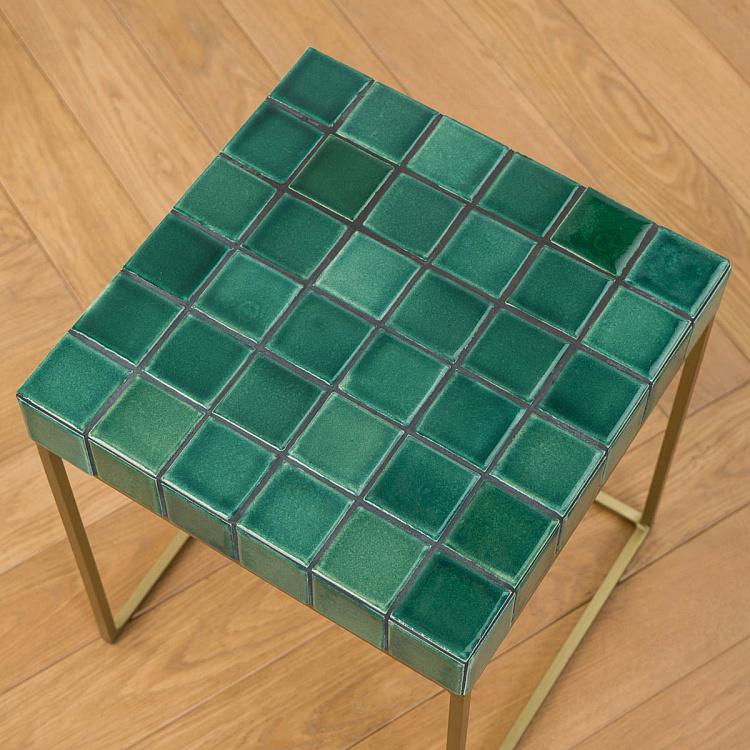 Прикроватный столик со столешницей из керамической плитки Порту Porto Side Table Ceramic Tiles
