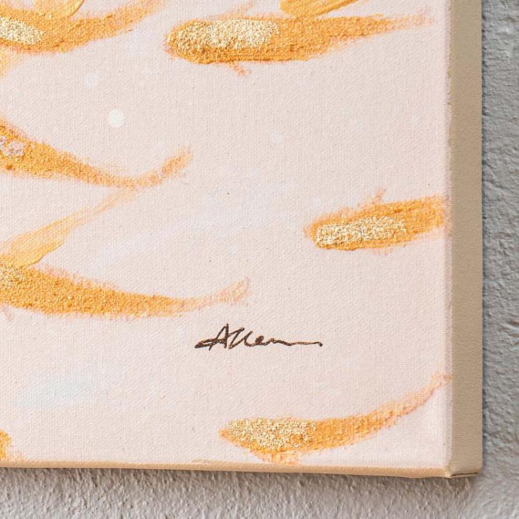 Картина Золотые рыбы, акрил, холст Canvas Acrylic Painting Goldfish
