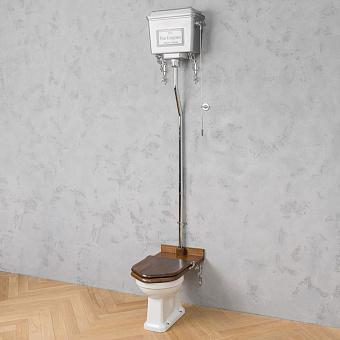 Унитаз High Level WC With Wooden Walnut Seat