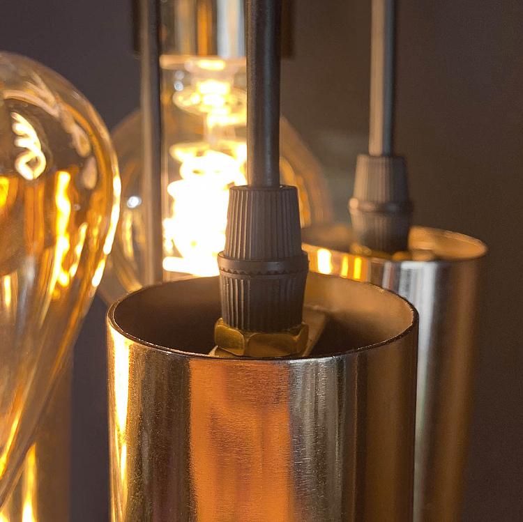 Подвесной светильник с янтарными плафонами Поппурри Lamp Amber Glass Poppuri