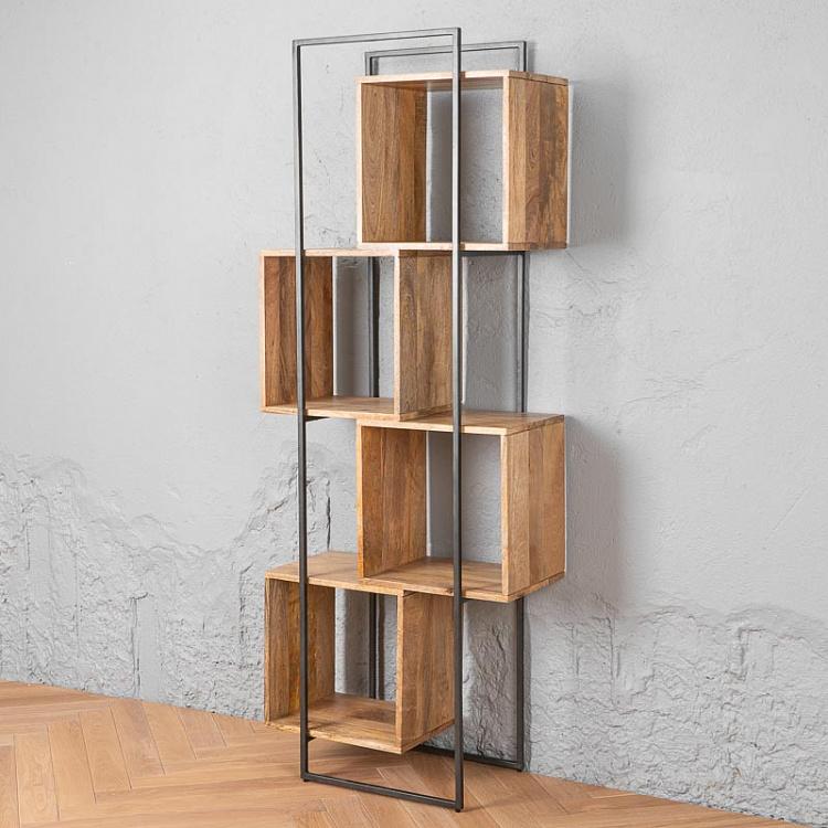Стеллаж из дерева манго Рубик Shelf Rubik Mango Wood
