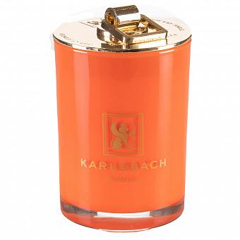 Арома-свеча Aroma Candle In Orange Glass With Gold Lid Lime