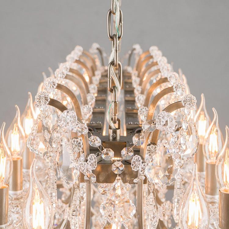 Прямоугольная Хрустальная люстра, L Crystal Rectangle Chandelier Large