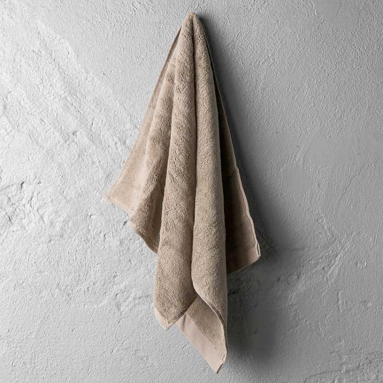 Дымчато-бежевое махровое полотенце для рук и лица Олимпия 50x100 см Olympia Hand Towel Vapour 50x100 cm