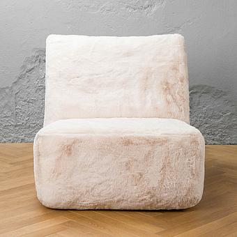 Кресло Lomfy Chair искусственный мех Big Bear Cream - ракурс 2