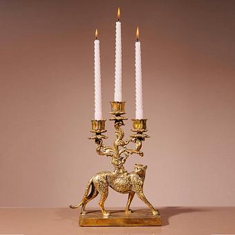 Подсвечник Golden Leopard Candelabrum