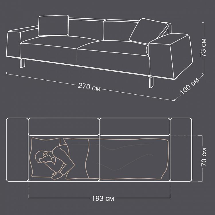 Трёхместный диван Альбарелла Albarella 3 Seater