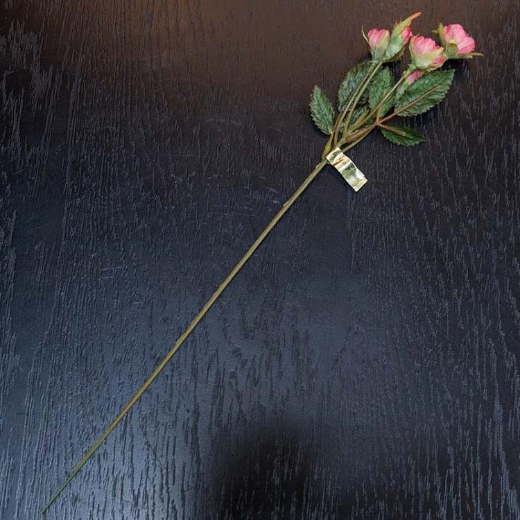 Искусственная Мини-роза розовая Mini Rose Pink 30 cm
