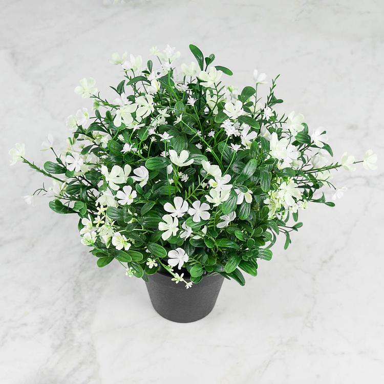 Искусственное растение Alpine Forbs With Flowers White 40 cm - ракурс 2