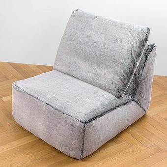 Кресло Lomfy Chair искусственный мех Grizzly Grey - ракурс 5