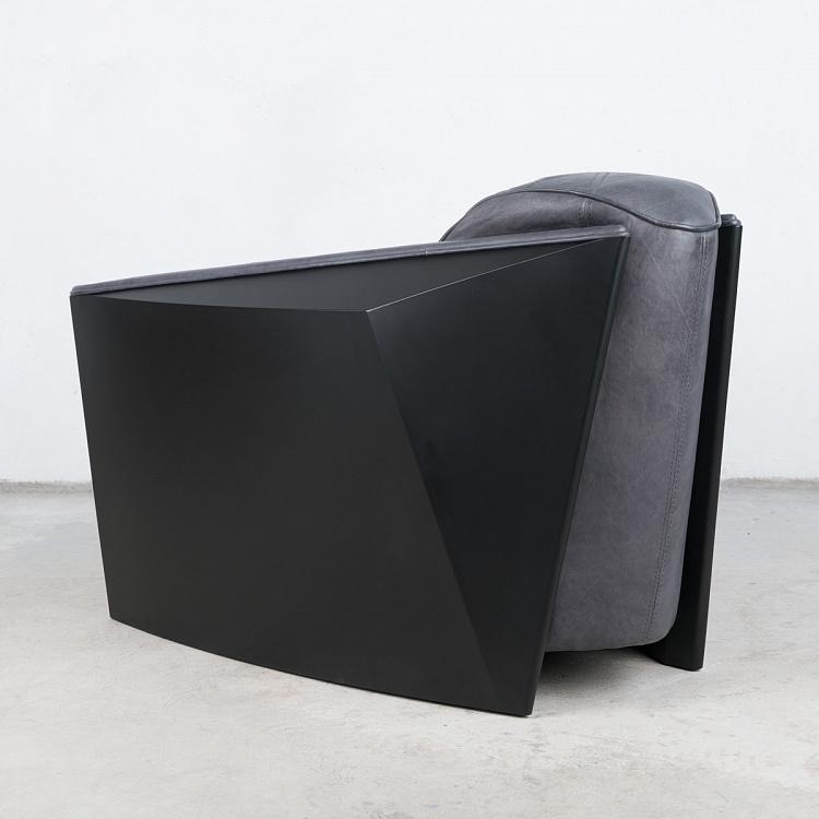 Кресло Титан, матовая черная сталь Titan Armchair, Matt Black Steel