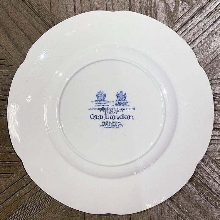 Винтажная обеденная тарелка Старый Лондон Vintage Dinner Plate Old London