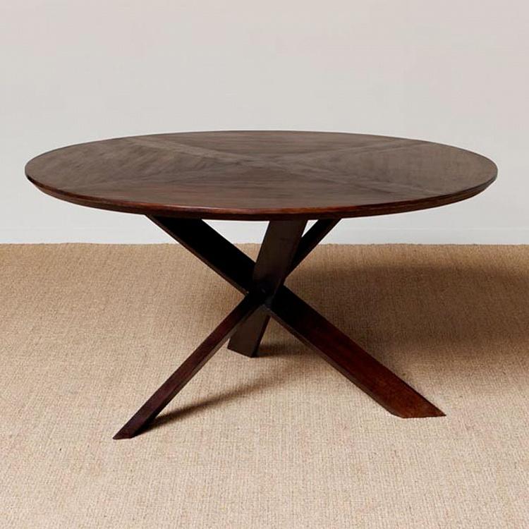 Круглый обеденный стол Серина Dining Table Cross Feet Serina