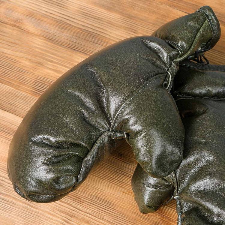 Декоративные кожаные боксёрские перчатки в винтажном стиле Boxing Gloves RM