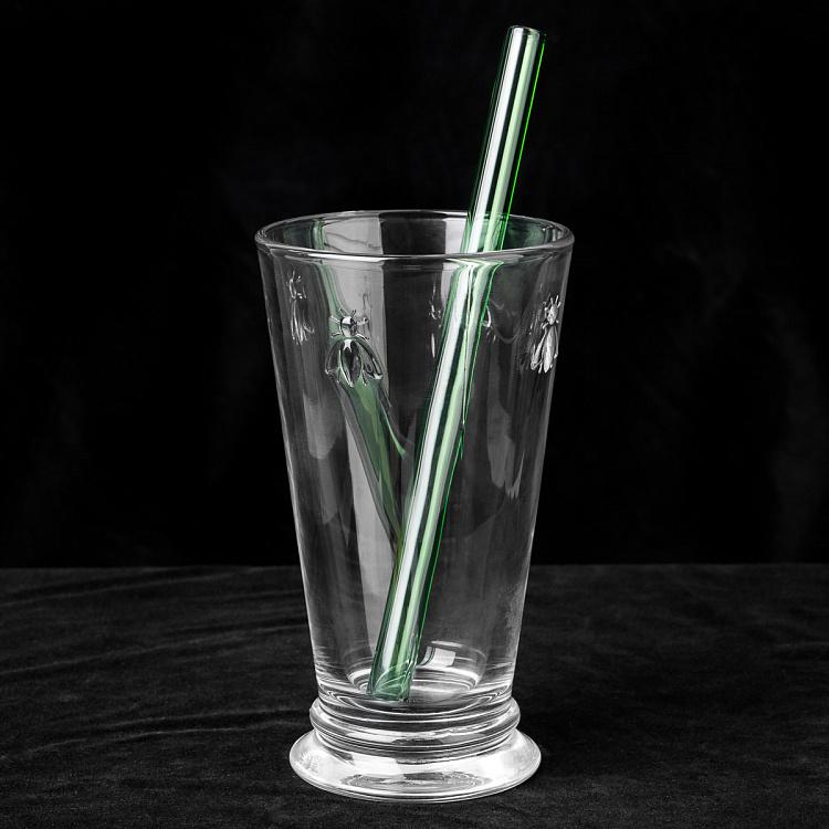 Стакан Пчёлы для Бабл Ти с крышкой и трубочкой Abeille Bubble Tea Glass With Lid