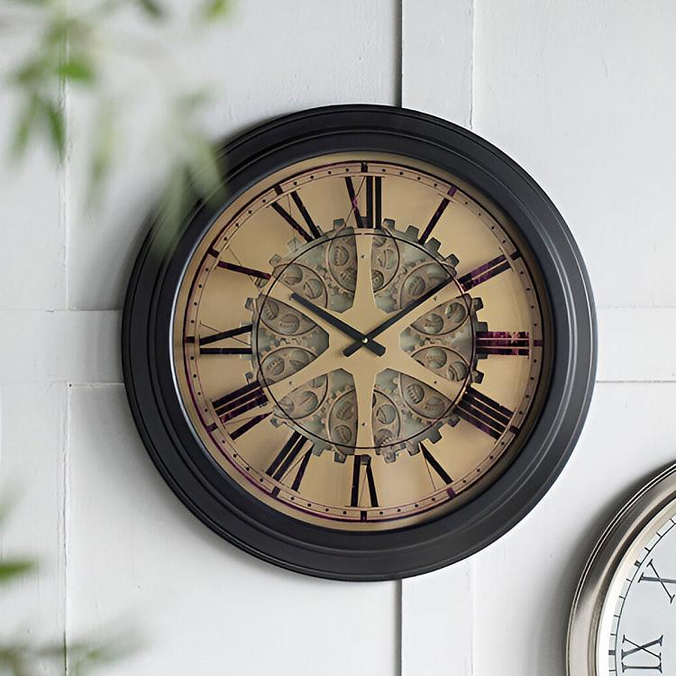 Настеные часы Классические с шестерёнками Classic Wall Clock With Gears