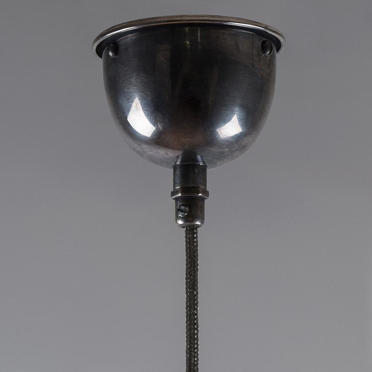 Подвесной светильник Локомотив, никелированная сталь Small Hanging Lamp Nickel Finish