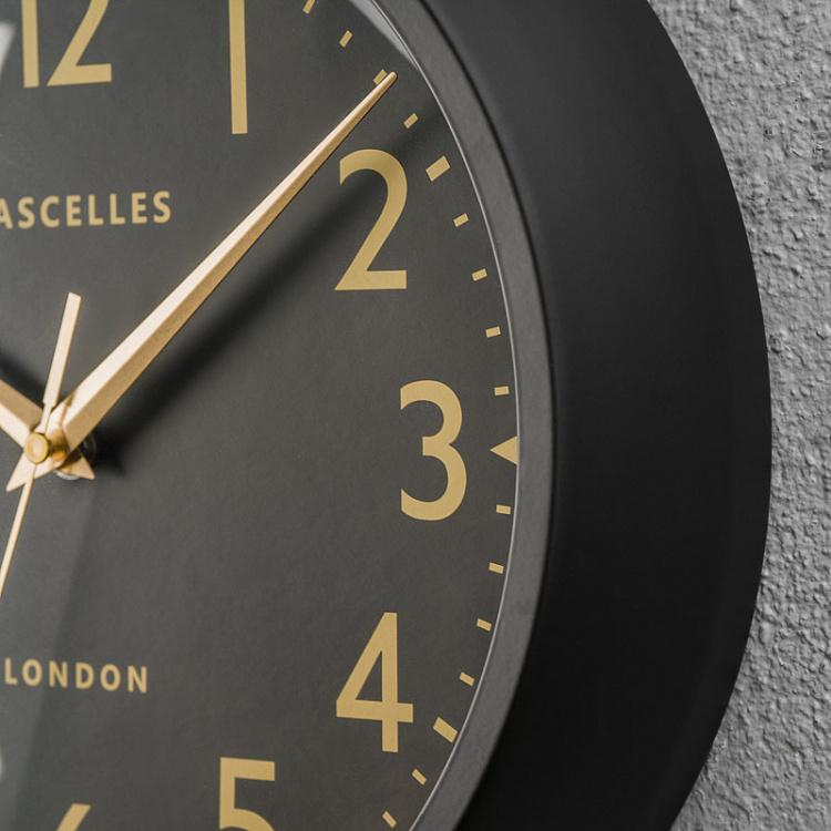 Чёрные настенные часы в стиле ретро с секундной стрелкой Sweep Seconds Hand Retro Wall Clock Black