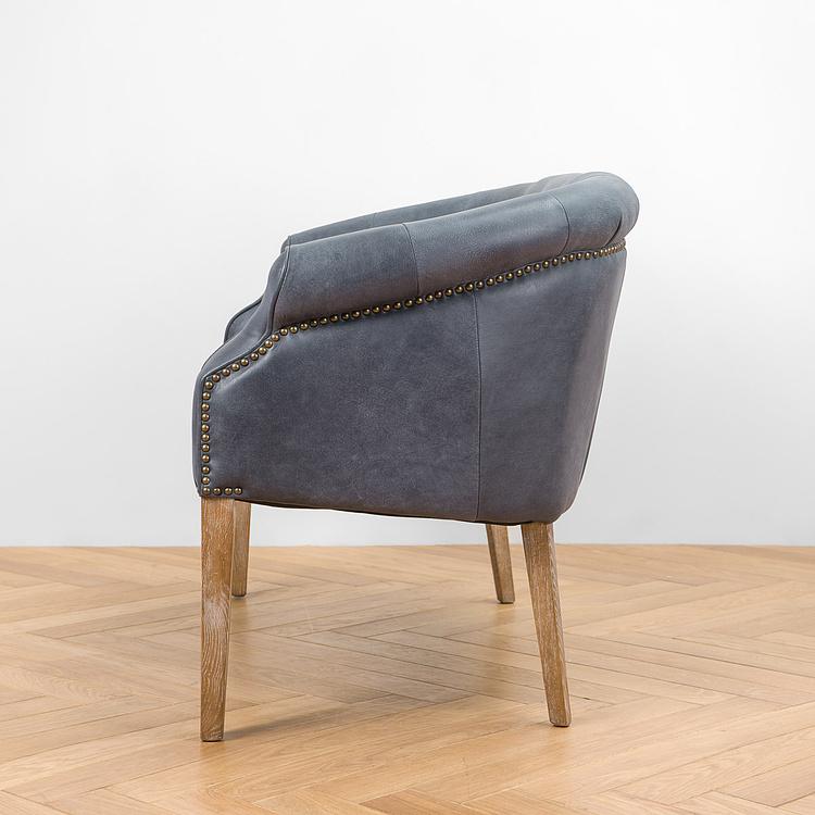 Двухместный кожаный диван Маршал, песочные ножки Marshall 2 Seater, Oak Sandwashed Leather