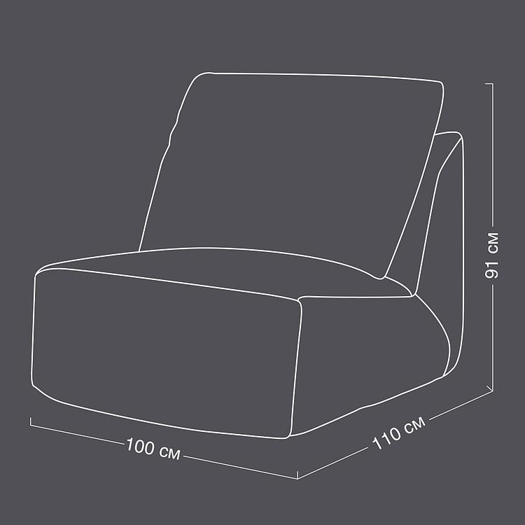 Кресло Lomfy Chair искусственный мех Big Bear Taupe - ракурс 10