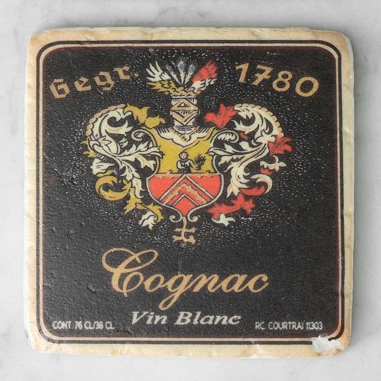 Набор из 4-х подставок под стаканы Set Of 4 Stone Coasters Alcoholic Beverage Labels - ракурс 5