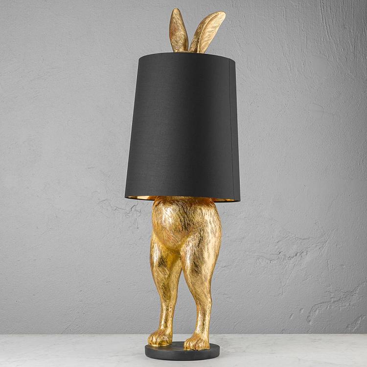 Торшер Золотой робкий кролик, L Floor Lamp Hiding Bunny Gold