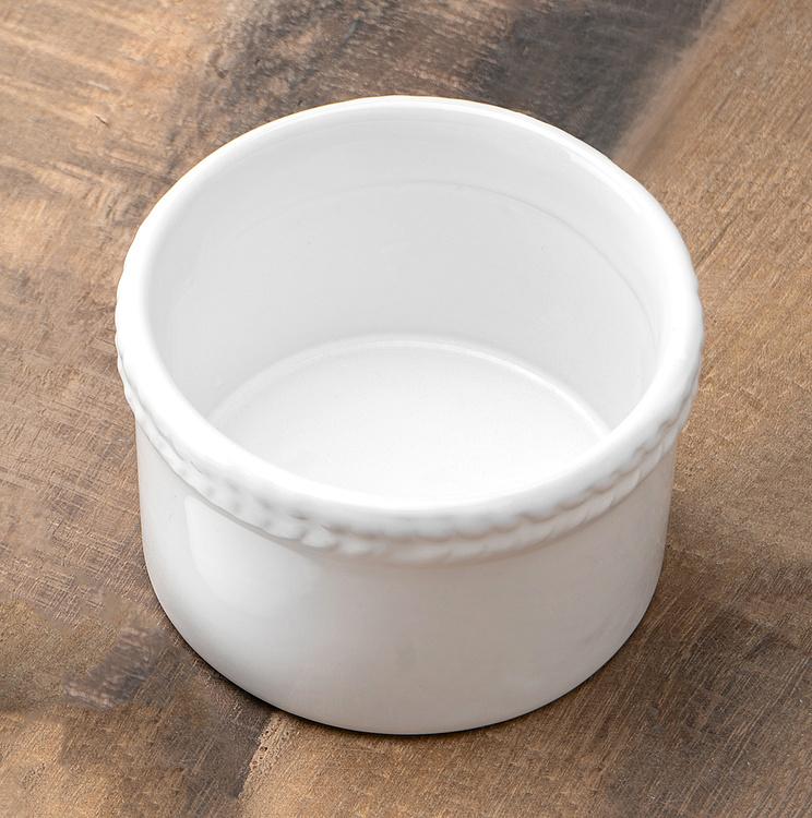 Креманка белая из доломитовой керамики Ice-Cream Bowl White