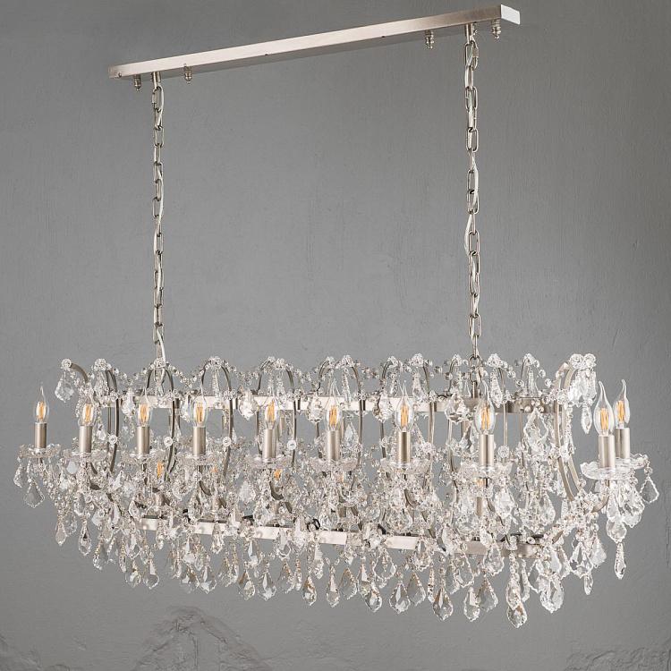 Прямоугольная Хрустальная люстра, L Crystal Rectangle Chandelier Large