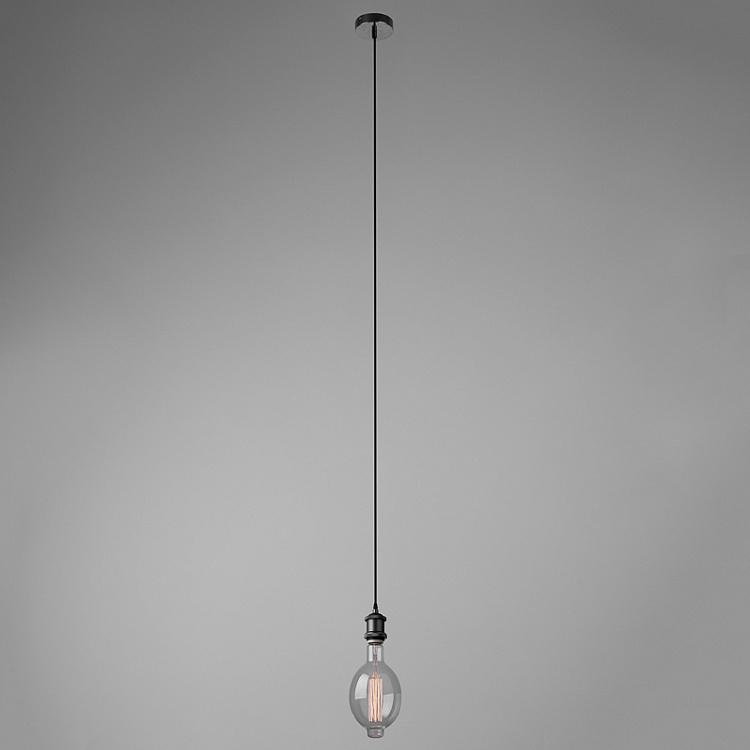 Подвесной светильник Чарли, матовый чёрный, E40 Hanging Lamp Base Charlie, Matt Black E40