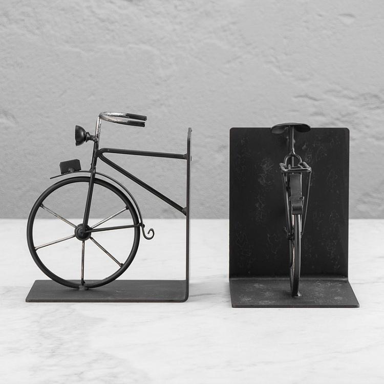 Набор из двух держателей для книг Велосипед Bookend Bike