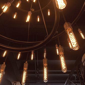 Люстра Orbits Chandelier Bulb Modern