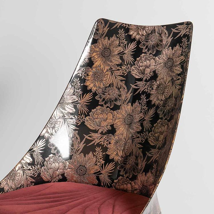 Стул Кавалло с цветочным узором Cavallo Dining Chair, Flower