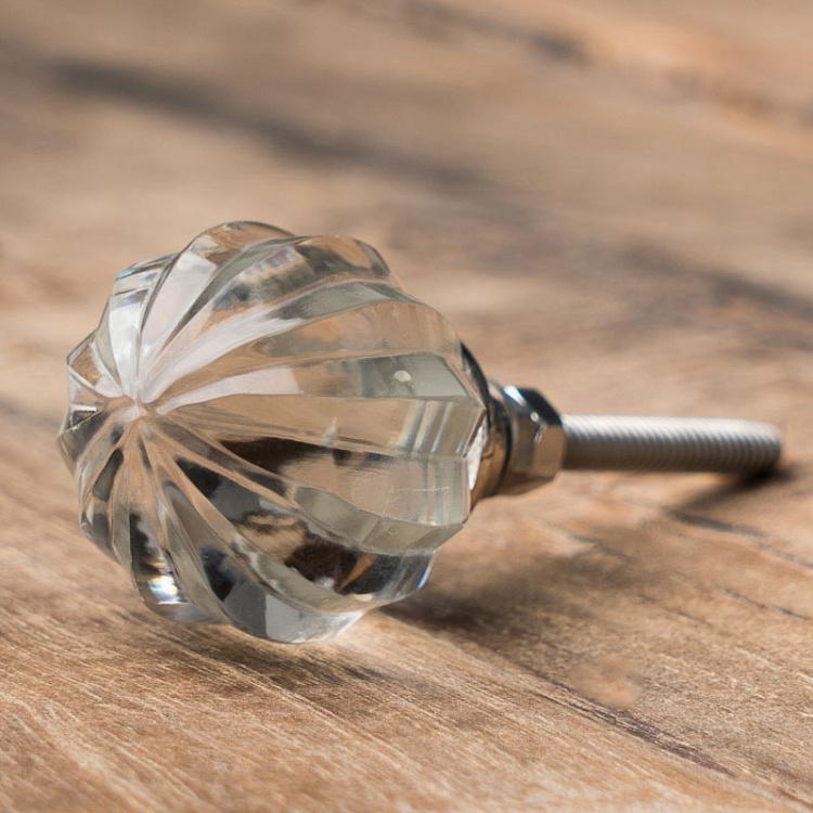 Набор из шести мебельных ручек Антверпен Set Of 6 Knobs Clear Glass Anvers