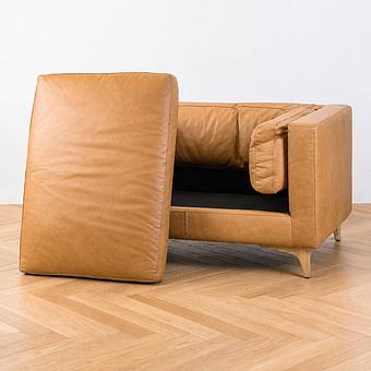 Кресло Dwell 1 Seater натуральная кожа Napinha Camel - ракурс 8