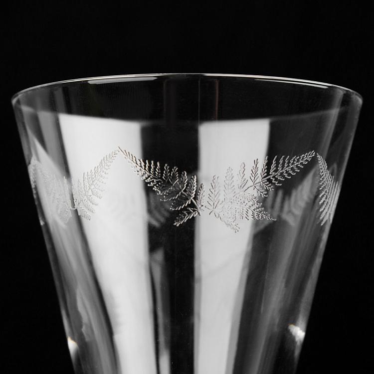 Бокал для воды с узором Папоротник Fern Engraved Water Glass